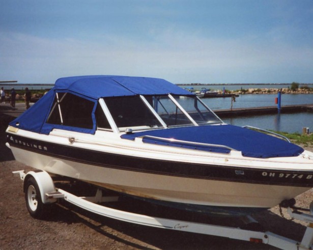 Convertible Top with Side Curtains <br>and Aft and Bow Covers