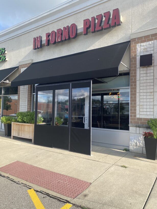 Commercial Awning & Entrance Enclosure for In Forno Pizza in Avon, Ohio